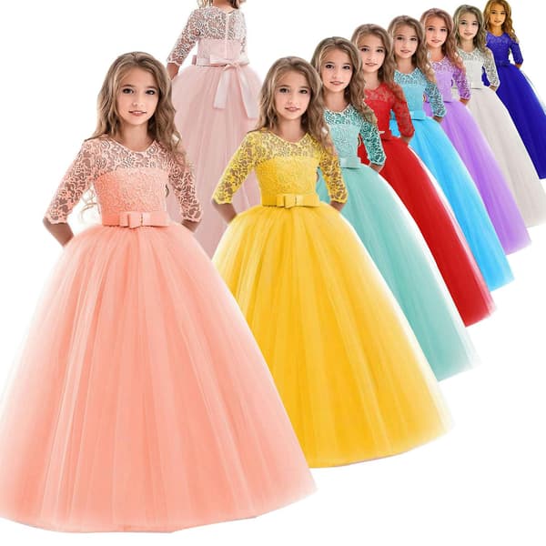 Jentedress, Blonder, Lange Ermer, Prinsesse