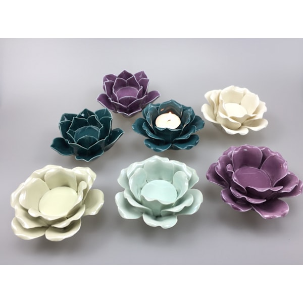 Blomsterlysestaker, Vintage Hjemmeinnredning Midtpunkt Lysestake
