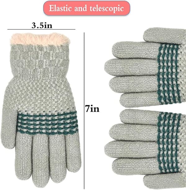 Vinterhandskar - Barn Knit Thermal Lined Vantar