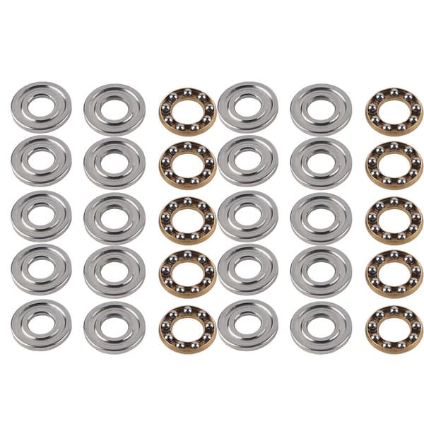 Miniatyr tryckkullager set 6x14x5mm Hög precision platt stål 10st