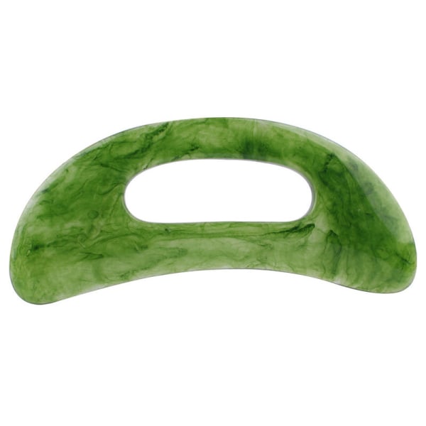 Gua Sha massageværktøj med håndtag, fantastisk massageværktøj til ryg, nakke, ansigt, ben, lymfedrænage, fjernelse af cellulite