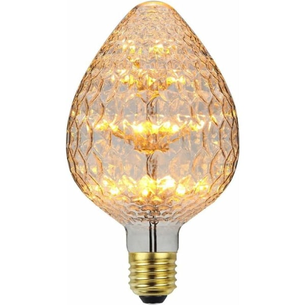 Vintage LED-lampa 2300K Starry light Dekorativ glödlampa fyrverkeri Varm