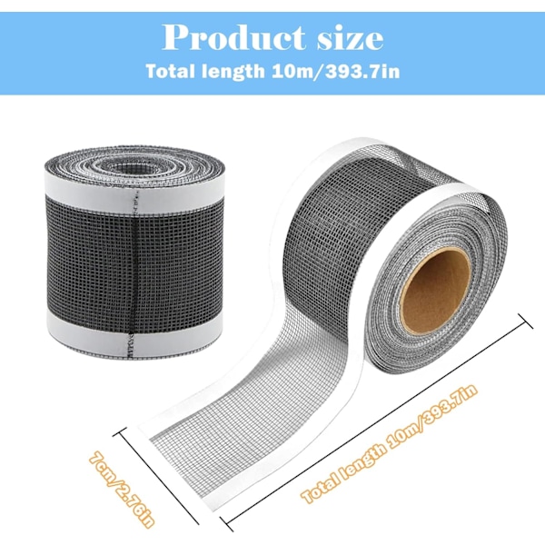 2-pack Engångs Hårfälla 70 mm x 10 m för Dusch, Badkar, Duschbrunn, Hårfälla, Engångs, för Avlopp