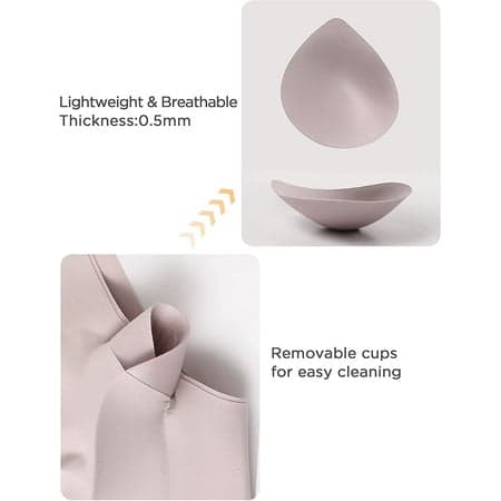 2 stk. Magic Wirefree Seamless BH til kvinder Let Smoothing Pu