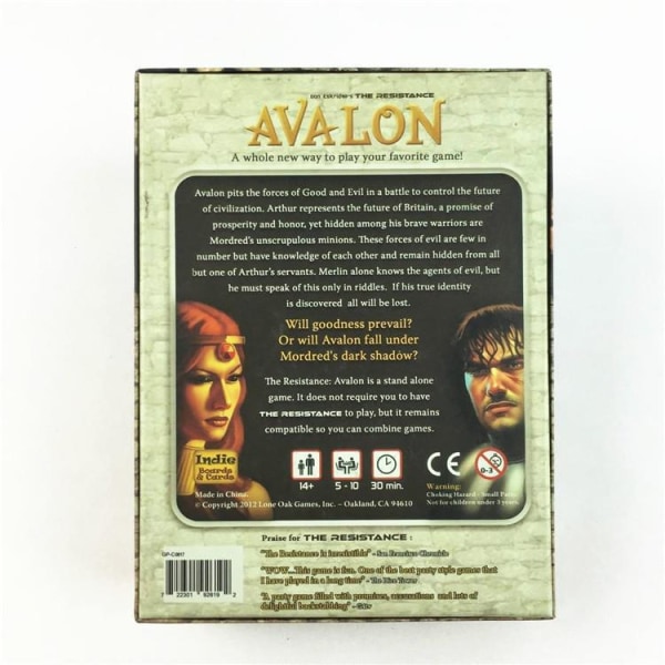 The Resistance Avalon Kortspel Indie Brädspel & Kort Social Deduktion