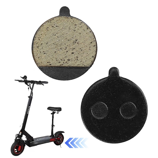 Par Bromsbelägg för Elscooter, Bromsbelägg, Scooterbroms, Semi-metall Bromsbelägg, för Elscooter