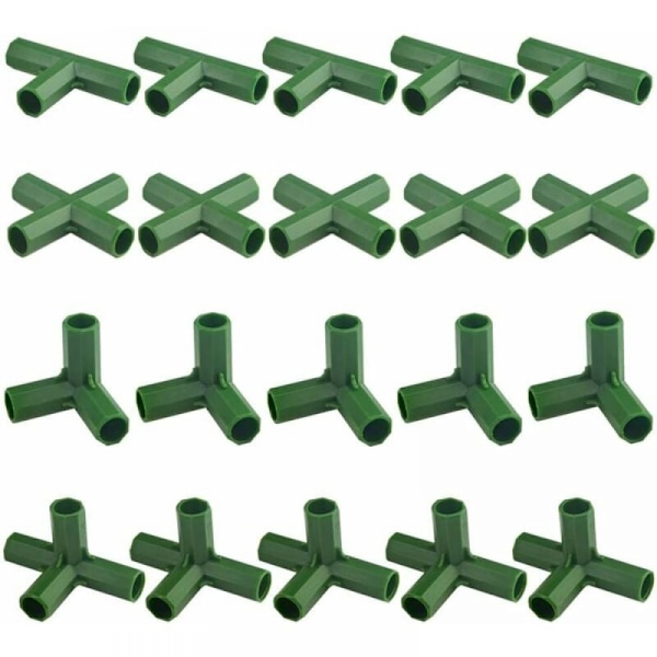 20 st Robust Trädgårdsramkopplingar för Växthusväxter 11mm