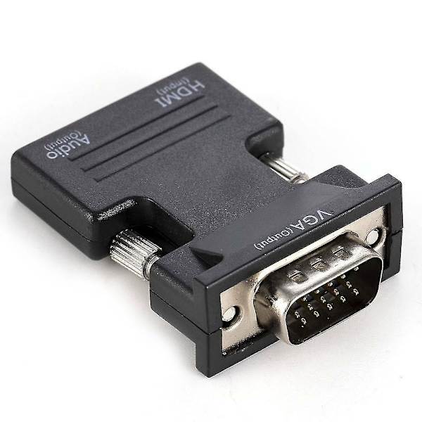 Hdmi-hunn til Vga-hann-adapterkonverter med lydkabel som støtter 1080p-utgang