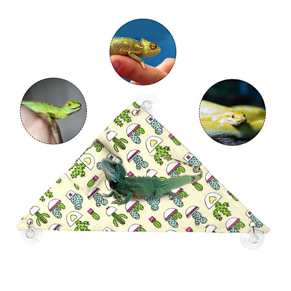 Triangulär reptilödla hängmatta, skäggagam loungestol gunga B
