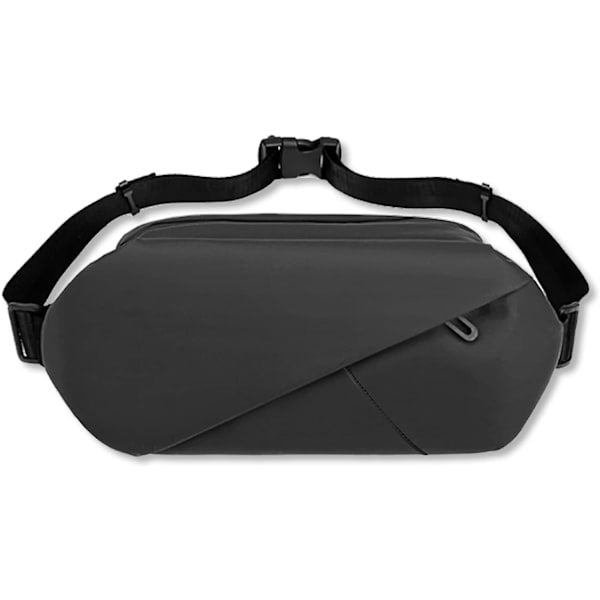 Midjeväska, X Large Crossbody Midjeväska för kvinnor och män, Justerbar rem med vattenflaskhållare Vattentät midjeväska, Bröstväska för utomhusbruk, vandring, cykling, resor