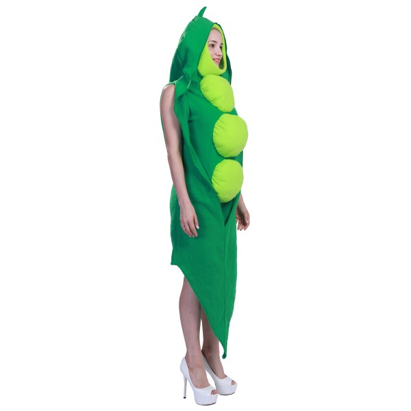 Costume de scène de légumes de carnaval Costume de pois de nourri