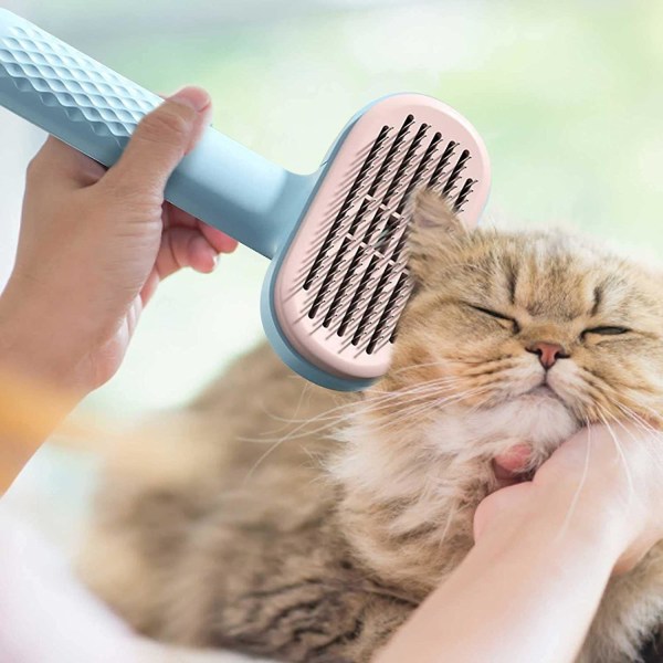 Massage til at fjerne filtret underuld - Selvrensende Slicker Brush