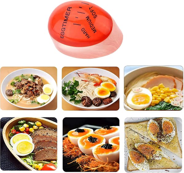 3 stk eggkokingstimer, eggtimer termisk eggtimer kok myk, medium eller hard fargeskiftende eggtimer for kjøkken og hjemmerestaurantbruk