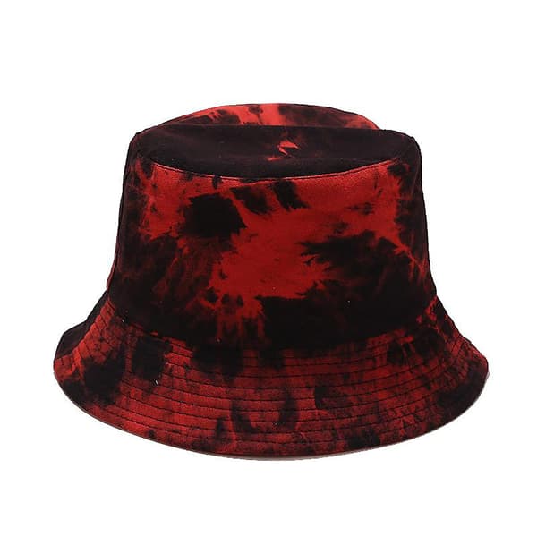 Fiskerhat Tie-dye Solbeskyttelse Bomuld Unisex Bøllehat Til Rejser