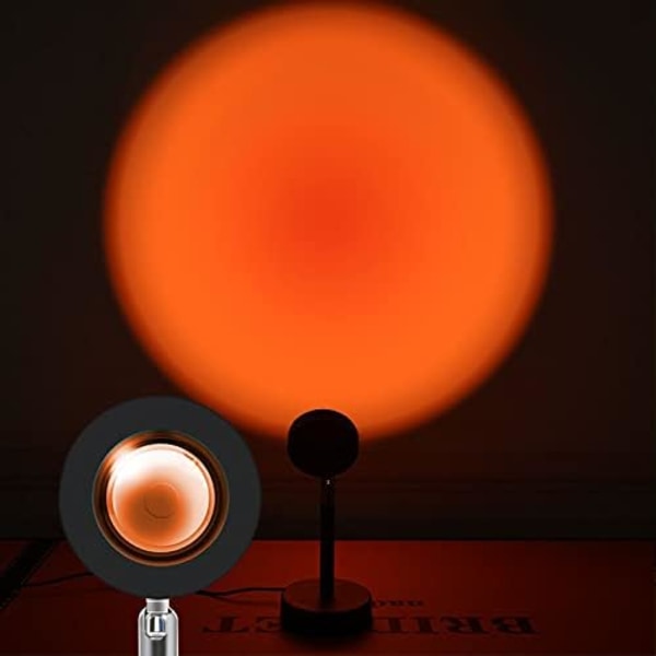 Solnedgangsprojeksjon gulvlampe 180 ° rotasjon med fortykket Crysta