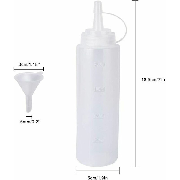 Kök förvaringstillbehör krydddispenser klämflaskor, 2P