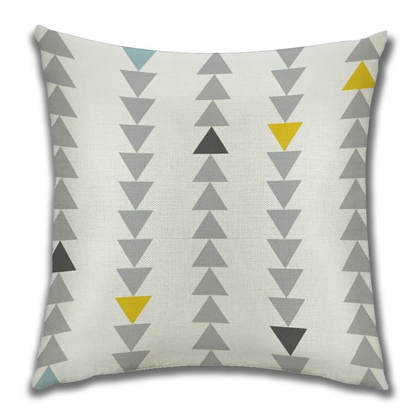 Turkos Orange Diamant Kuddfodral Set om 4 Mid-Century Throw