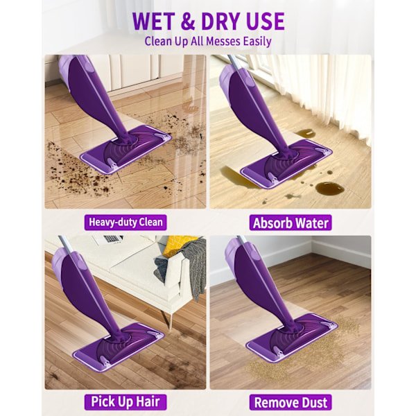 Pakkauksia Uudelleenkäytettäviä Pyyhkeitä Swiffer WetJet -siivousjärjestelmään 30x14cm, Mikrokuitumoppityynyjä, Mikrokuitumoppityynyjen Vaihto Uudelleenkäytettävä Moppityyny Kuivien/Märkien Lattioiden Pesuun