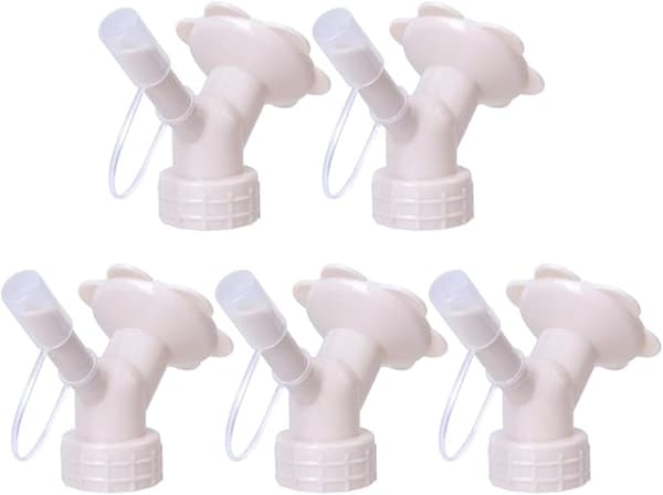 5-pack Mini Vattentillbehör för Flaskor, Växter, Krukväxter, Vit