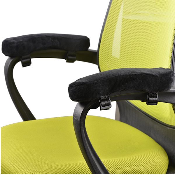 2 kpl Mukavat käsinojatyynyt muistivaahdolla toimistotuoleihin, pyörätuoliin, mukavaan pelituoliin (musta), 250*75*30mm