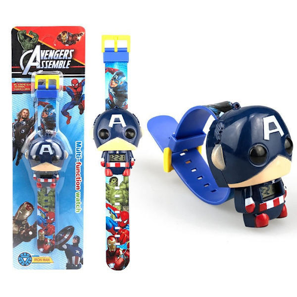 Superhelte-ur - i konstant udvikling. Hulk, Spider-Man, Captain America, Iron Man