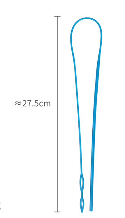 2 st flexibla dragsnöre i plast, 27,5 cm/10,8 tum