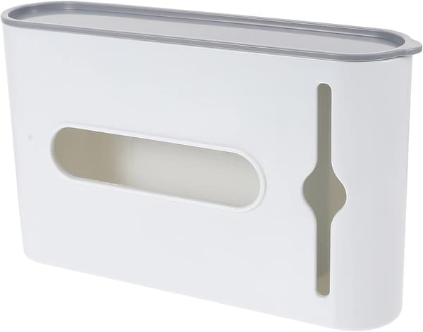 Kök Sopkasse Organizer Hållare Väggmontering Matkasse Dispenser Förvaring
