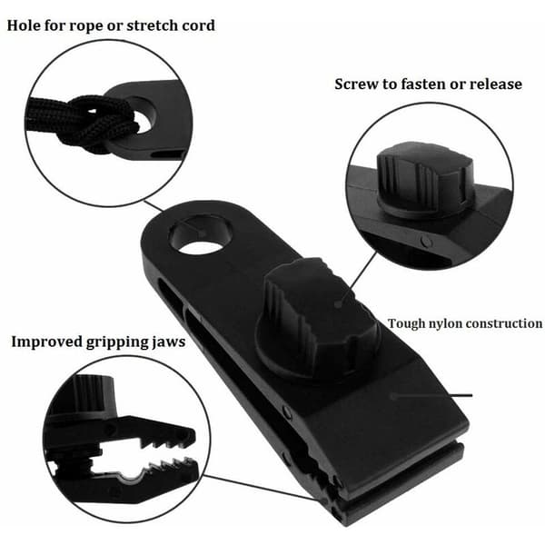 10 stk presenning clips markise clips elastik ledning elastik ledning til telte