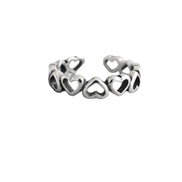 2 stk Heart Wire Ring, til My Beautiful Wife Heart Wire Ring, Heart of a Warrior H
