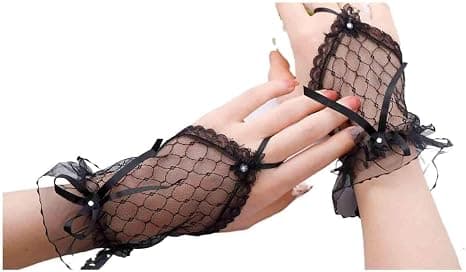 Dame Bryllup Hansker Fingerless Rhinestone Blonder Hansker for Brud