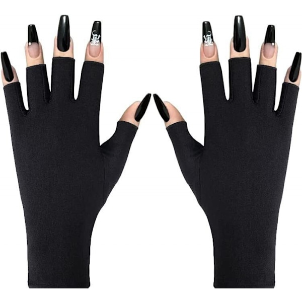Gel Manicure Handskar Anti UV Handskar för Gel Nagel Ljus Lampa Torktumlare