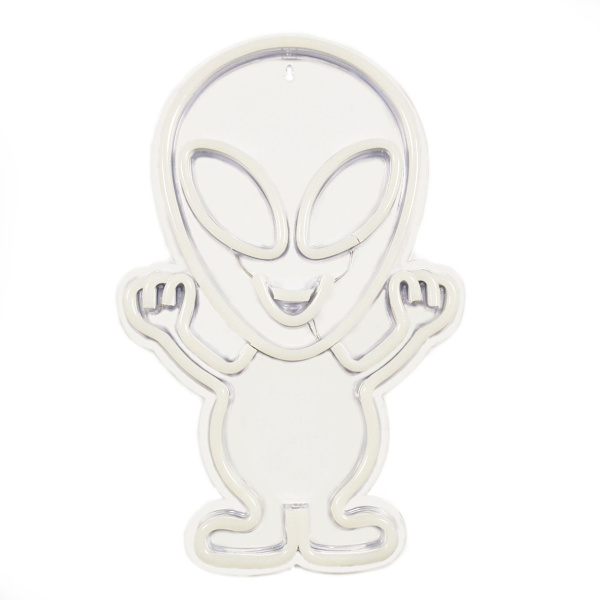 LED Neon Alien Design Neon Nattlampa Kul Väggdekor USB, Grön