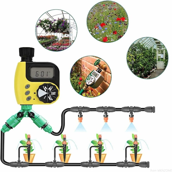 Kasteluohjelma, ulkokasteluohjain, automaattinen sprinkler, elektroninen