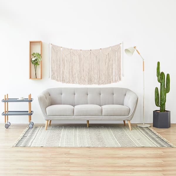 1 stk. Macrame vægophæng, vævet gobelin, chic moderne vævet kunst,