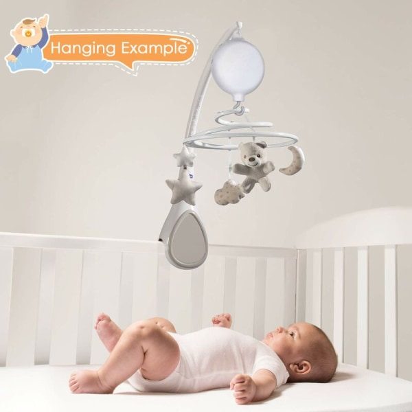 Baby Bedding Roterende Musikboks Mobil Musikboks Leke Gave Spiller 12 Melodier (Ingen Klips Eller Leker)