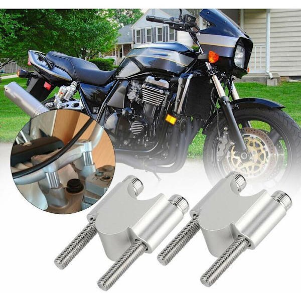Motorcykel styrforhøjere, 7/8'' (22mm) Universal aluminiumslegering