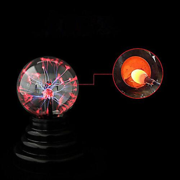 Magisk Plasma Statisk Kugle Lava Lampe Lys Berøringsfølsom Usb Batt