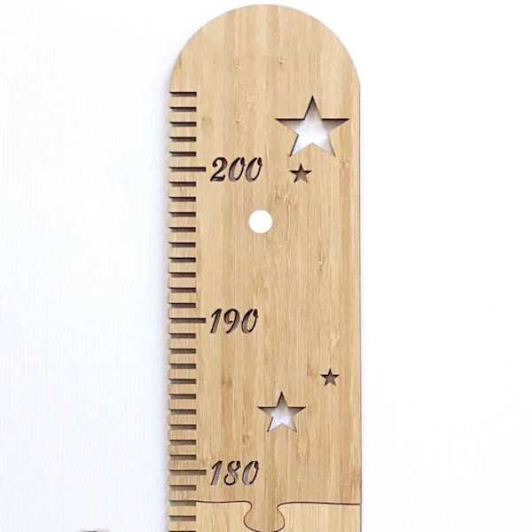 Børnemålestok, Personlig Børnehøjdediagram 50-200cm, Børnehøjde Måler, Velegnet til Højde på Ca. 50 til 200 cm