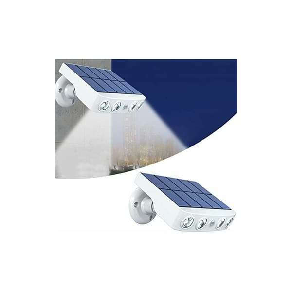 2-pack solcellslampor för utomhusbruk med PIR-rörelsesensor, IP65 vattentät