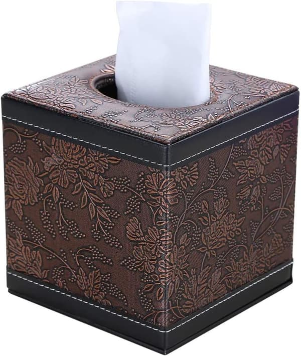 Firkant serviettboks (marmor)