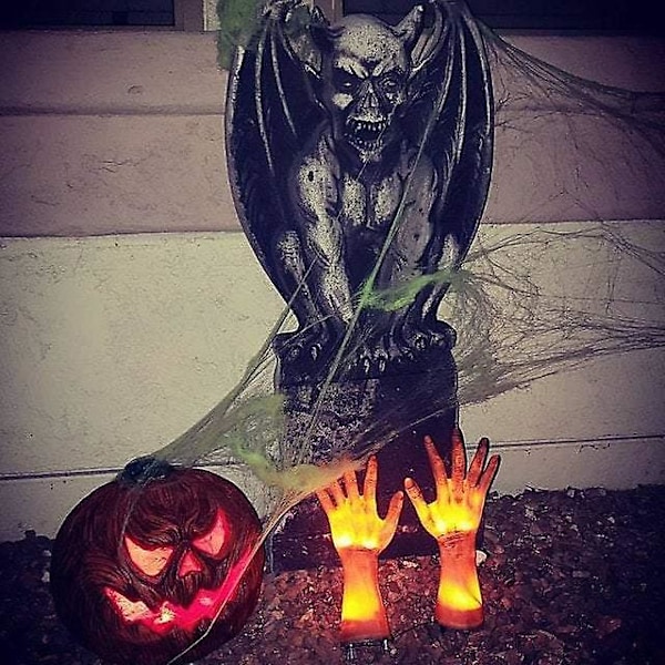 Solar Devil Hand Claw Resin Ornament Halloween Dekorasjon