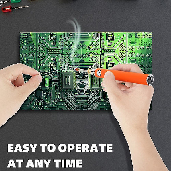 5v 8w Usb Batteri Loddejern Kit 3 Gear Justerbar Jern Svejsekode Diy Lodde Værktøj Hot Reparation E8u9