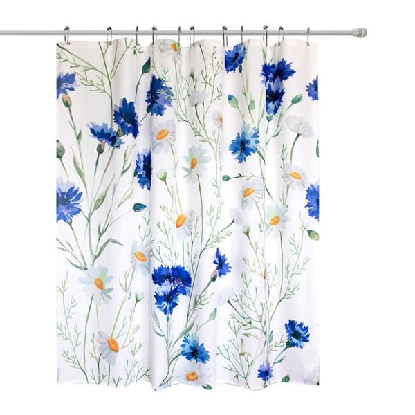 Duschdraperi 183x183cm, Sött Blommönster Enkelt Vattentätt
