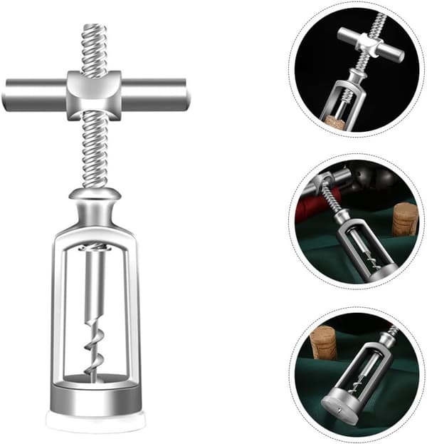 Cabilock Vinkorkfjerner Vinåbner Vinflaske Corkscrew Vinåbner Corkscrew Metal Vin