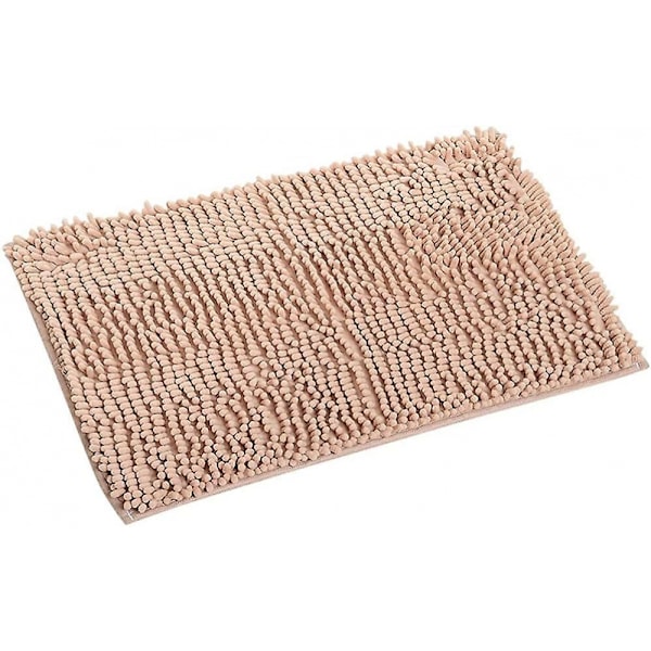 Chenille Mikrofiber Shaggy Badematte, Myk Og Komfortabel, Super Vannabsorberende