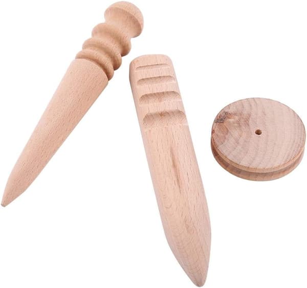 Läderpoleringsverktyg, Multi-size Läderkant Brännare 3 Typ,