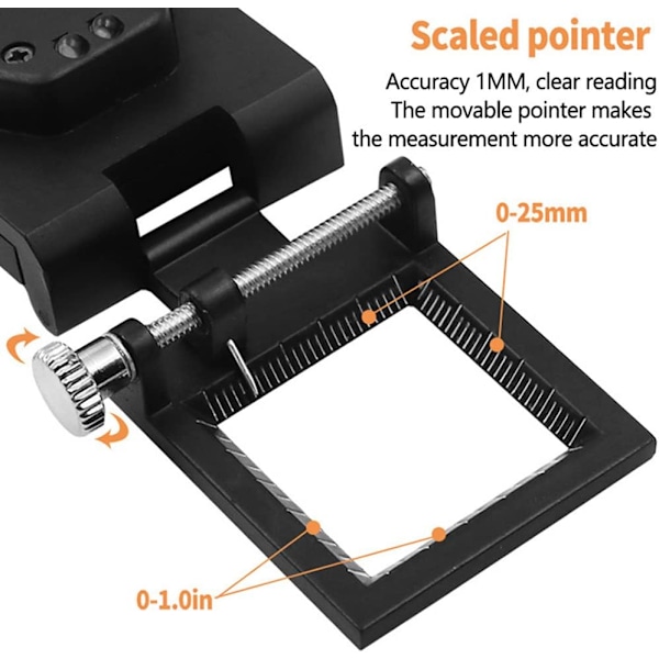 10x Metal Foldbar Desktop Lup med LED-lys til Tekstil Optisk Linse