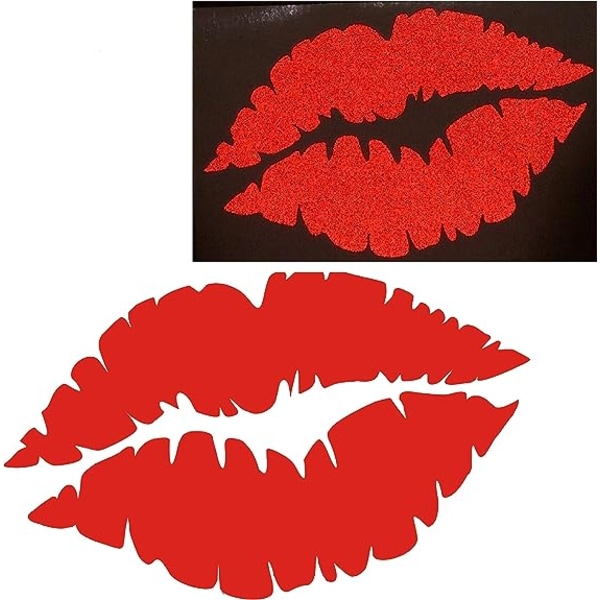 Jumbo Lips Kiss Reflekterande Dekal för Motorcykel Car Hardhat Telefon