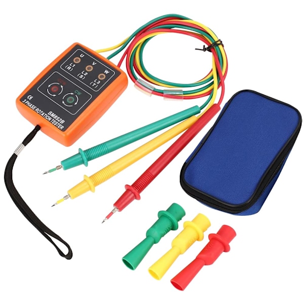 Faserotasjonstesterindikator, 3-fase sekvensrotasjonstesterindikator, SM-852B 60V~600V AC 20Hz-400Hz rotasjonstester