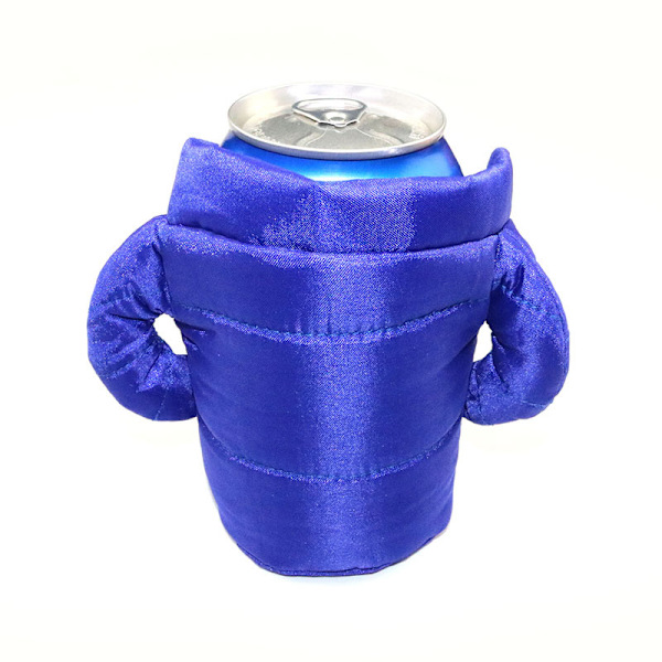 2-pack Cola-burk öljacka termisk jacka öljacka termisk jacka dunjacka (blå + orange, en storlek)